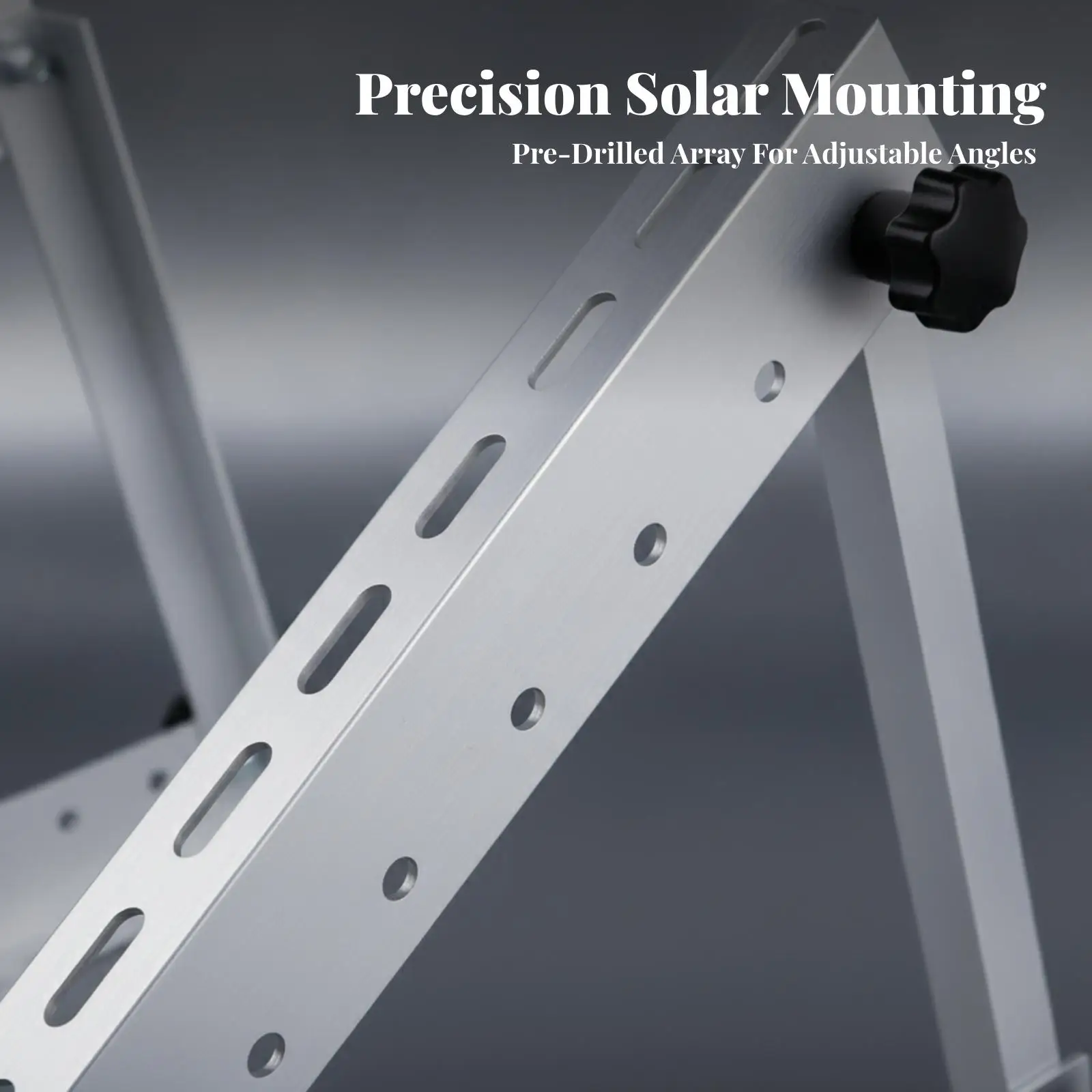 Outdoor Panel Support Bracket for Solar Photovoltaic Mounting Aluminum Alloy Foldable Adjustable Angle 0-90 Degree for Rooftop