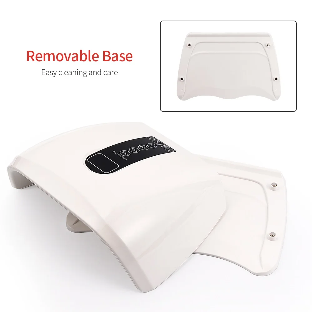 96 ワット 48LED ライトネイルドライヤー赤色光速乾性 LED ネイルランプ牽引ハンドビッグランプジェルポリッシュドライヤータイマースマートネイルアートツール