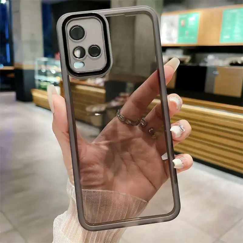 Para Vivo Y21 funda Vivo Y33s funda de teléfono vivo Y21S funda vivo Y21T Y33T Y21A Y21G E funda trasera de silicona chapada a prueba de golpes