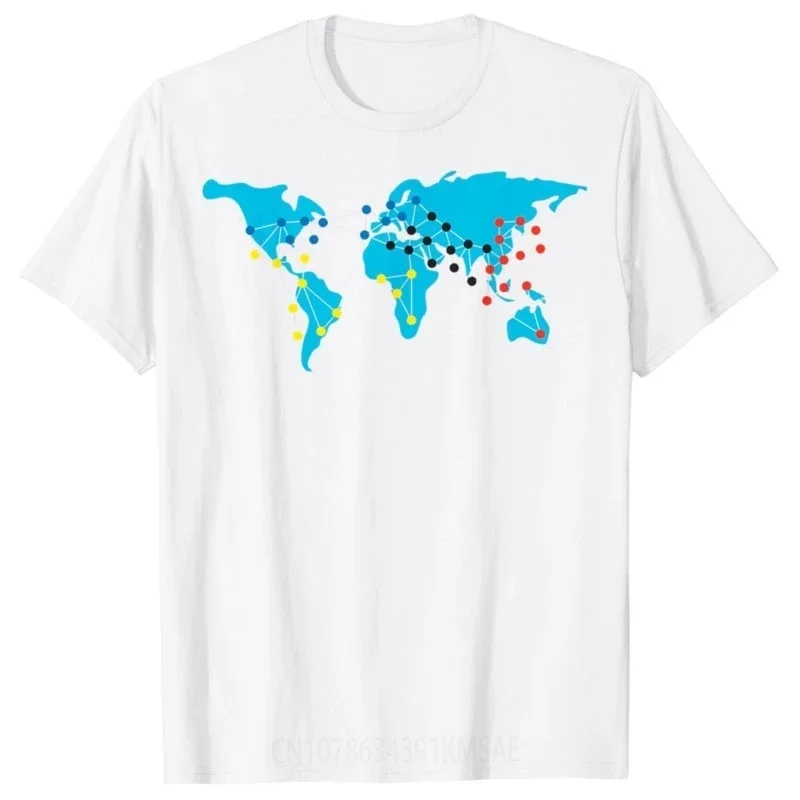 World Map Board Game T-Shirt Funny Clothes Tops T Shirts for Men  Graphic T Shirts  Camisas Streetwear Vintage T Shirt