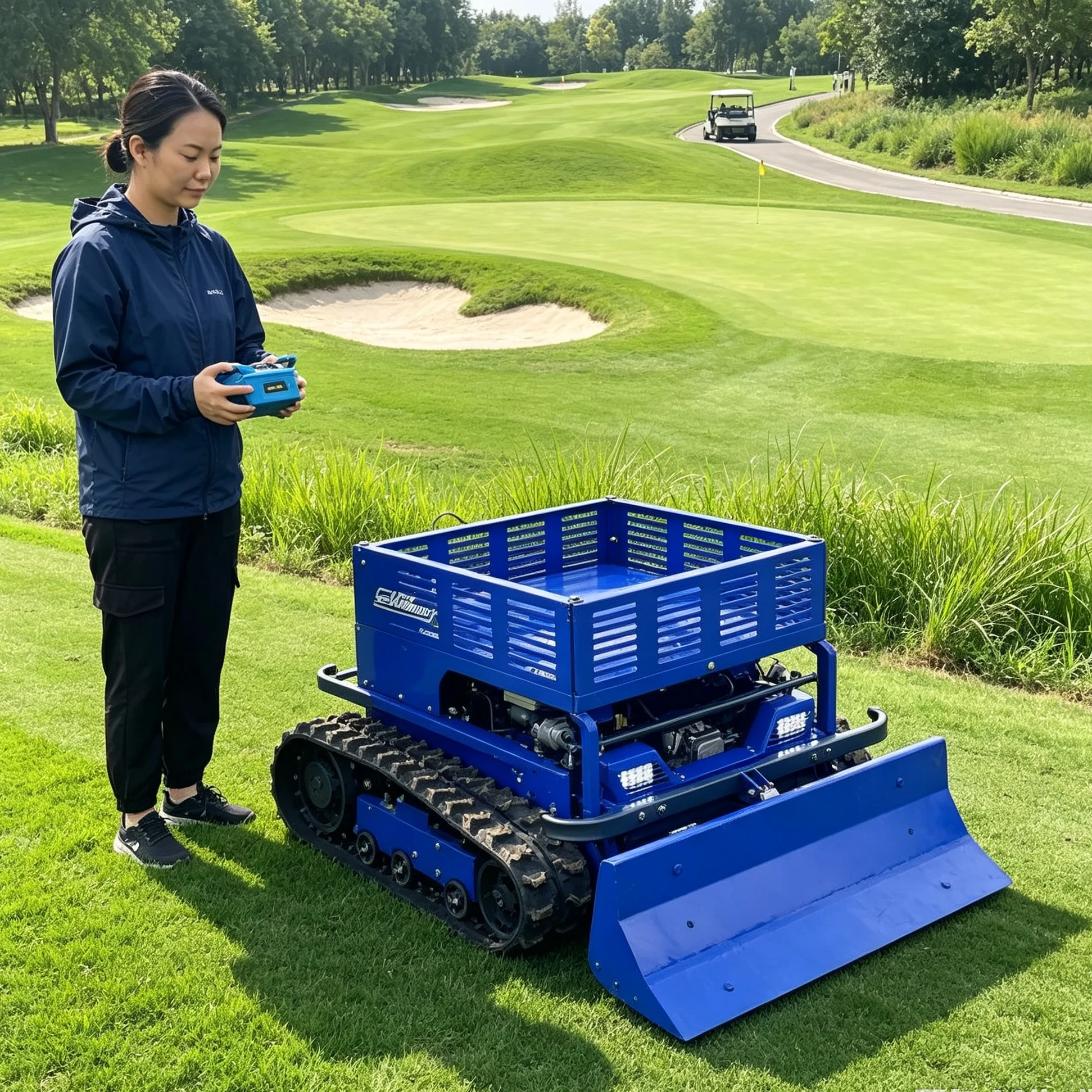 Farming Zero - カスタマイズ可能なゼロターン式追跡型芝刈り機、農場の荒れ地や植生の除去用リモコン式自走型