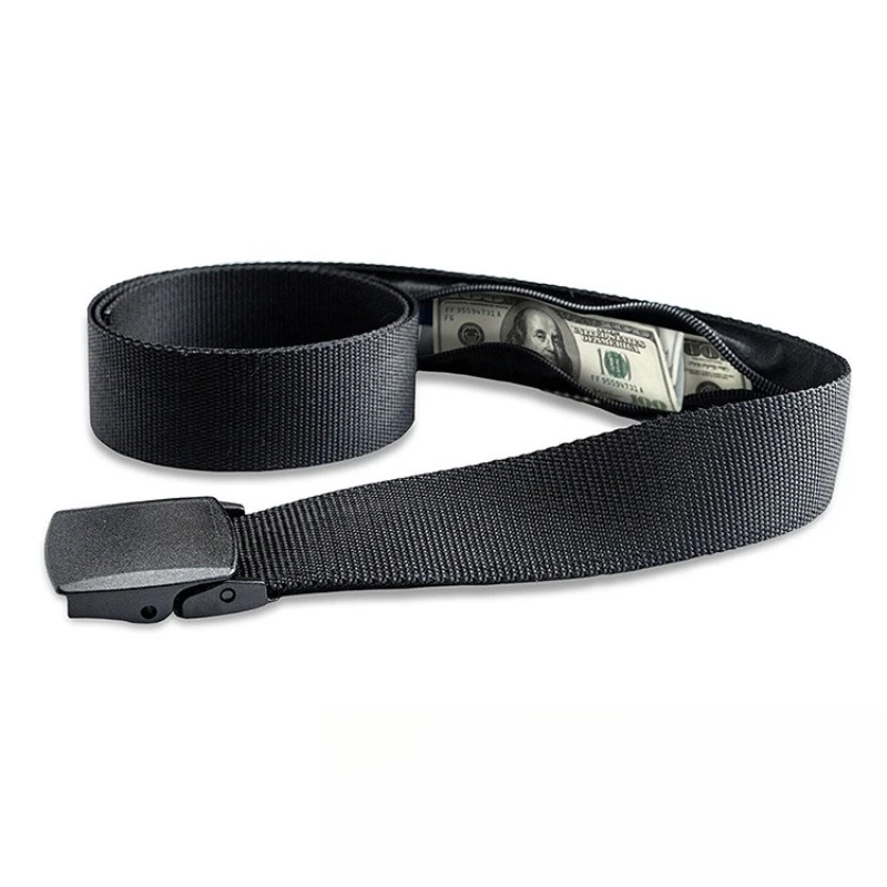 New Travel Cash Anti Theft  Money Belt Portable Hidden Money Strap Belt Wallet Waist Pack Men Hiding Belt For Men Women