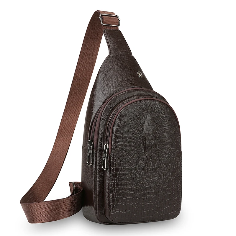 

Men's single shoulder bag, crossbody bag, chest bag | Made from durable fabric for easy portability | Suitable for daily commuti