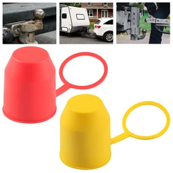 Towing Hitch Protective Cap with Locking Ring Ball Protection Cap PVC Car Trailer Ball Cap Dustproof Waterproof Car Accessories