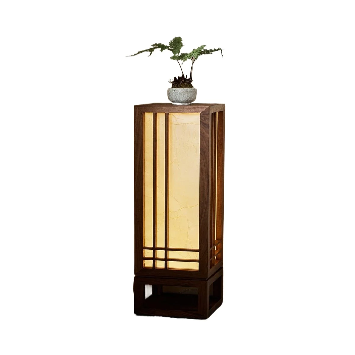 

Floor lamp Living room study decorative lamp Song's aesthetics solid wood Zen vertical atmosphere lamp