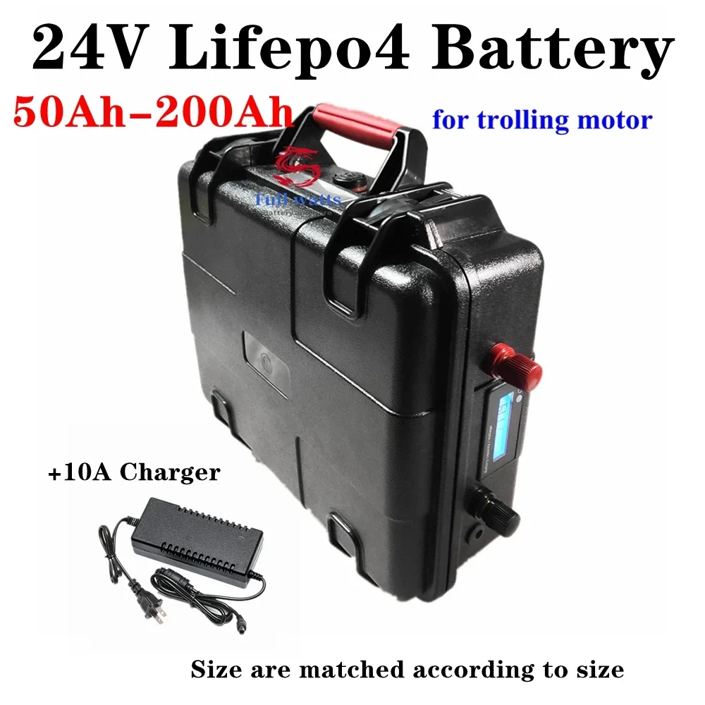 

Аккумулятор Lifepo4 24 В 50 Ач-200 Ач с низким саморазрядом BMS + зарядное устройство 10 А