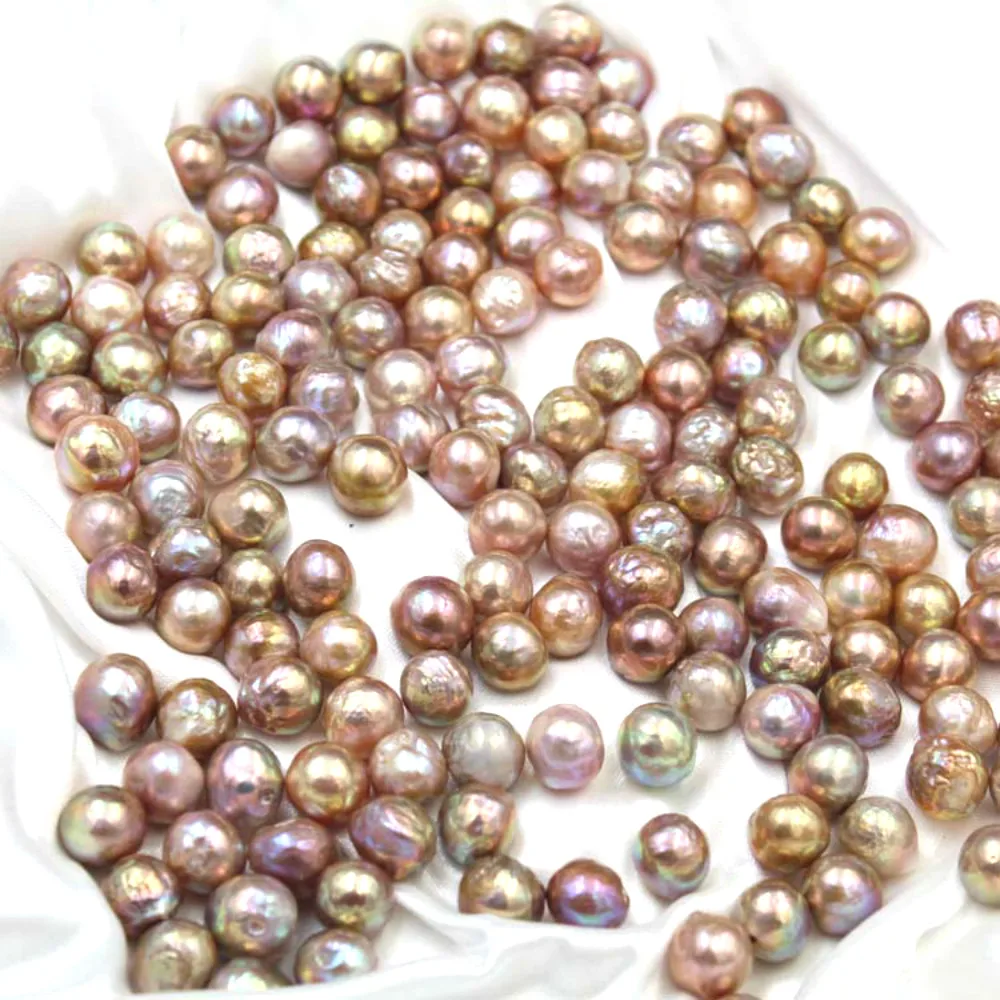 Natural Freshwater Pearl Precious Baroque Unhole Demon Purple Pearl Jewelry DIY Necklace Bracelet Earrings Jewelry Accessories