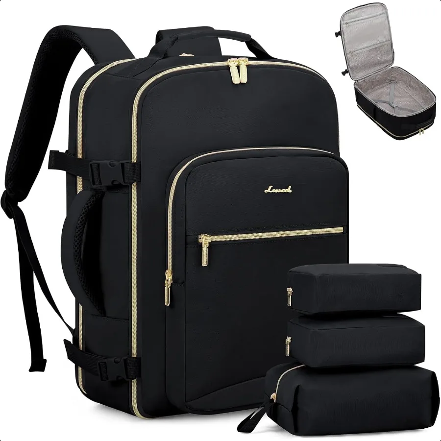

Travel Backpack Carry on Backpack 40L Flight Appd Personal Item Travel Bag with 17 Inch Laptop Backpacks for WomenMen Large Sui