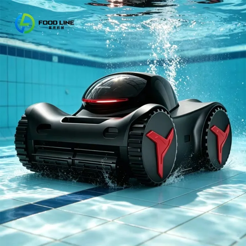 Wireless App Control Automatic Underwater Cleaner Machine High Suction Pool Cleaning Robot for Above-Ground & Inground Pools