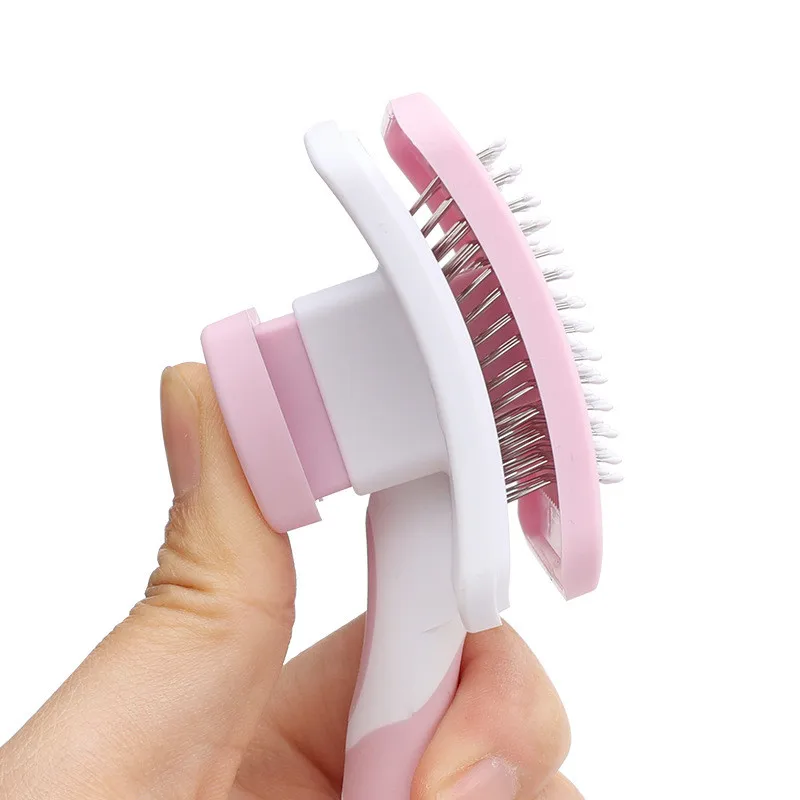 Pet Hair Shedding Comb Dog Cat Brush Removes Loose Hair Mats Tangles Comb Soft Dog Puppy Pet Grooming Tool Cat Accessories