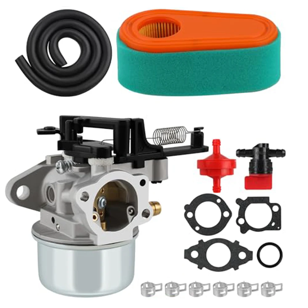 Engine Carburetor for Lawn Mowers Compatible with Models For 591137 and 590948 Full Kit with Fuel Pipe and Fixtures
