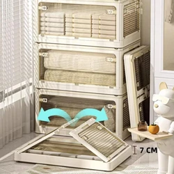 Foldable Box Folding Storage Locker Organizer Bedroom Cabinets Room Kitchen Organization Organizers Plastic Organizing Container