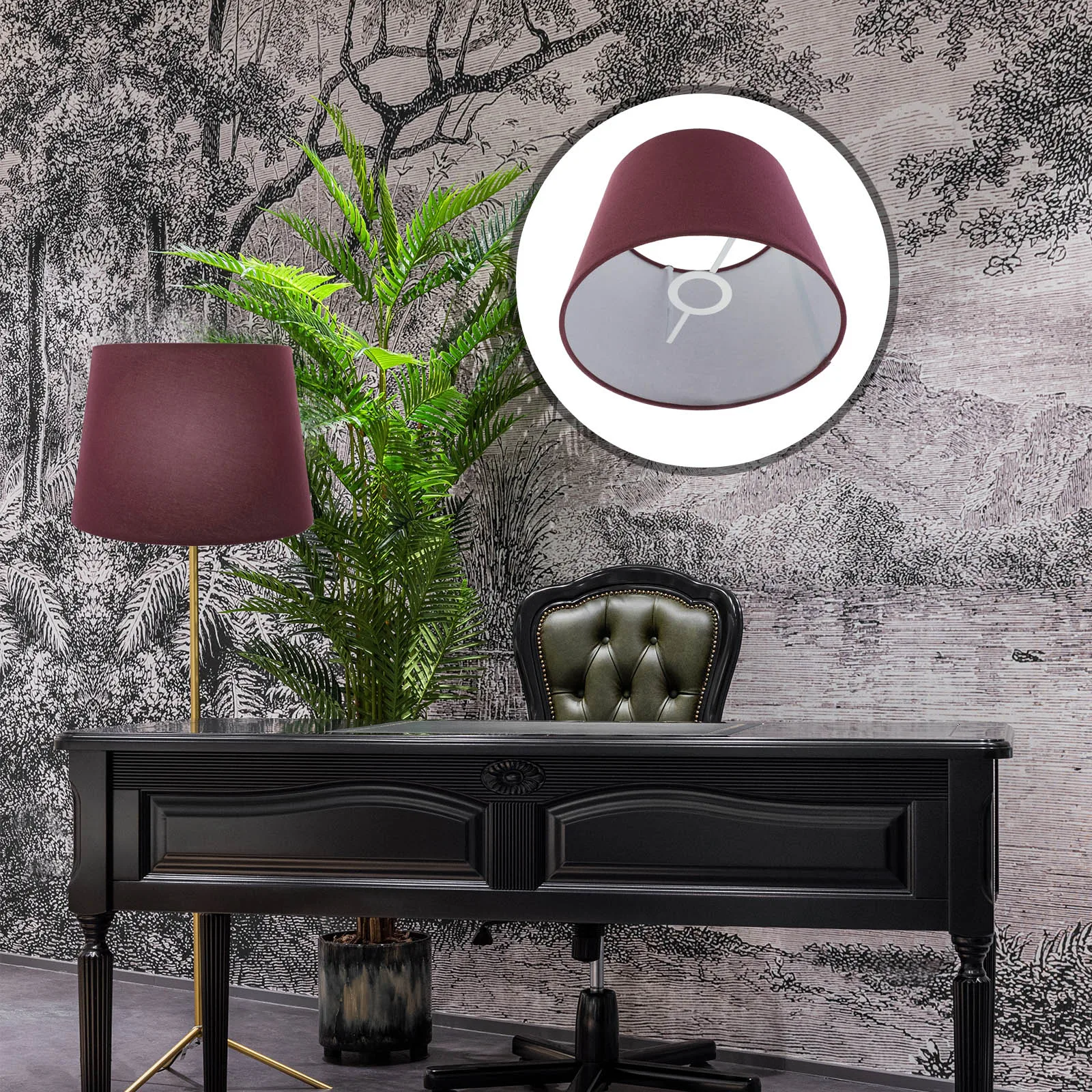 

E27 E14 Lampshade Desk Floor Lamp Chinese Rustic Fabric Cloth Adjustable Cover Bedroom Living Room Decor Light Shades