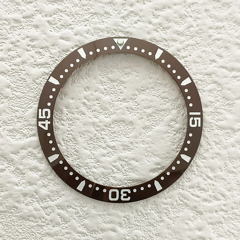 38Mm Gekantelde Cijferige Keramische Horloge Bezel Inzetstuk Past 40Mm Sub Heren Horlogekasten Binnenste Diameter 30.5Mm Ring Vervangen Accessoires