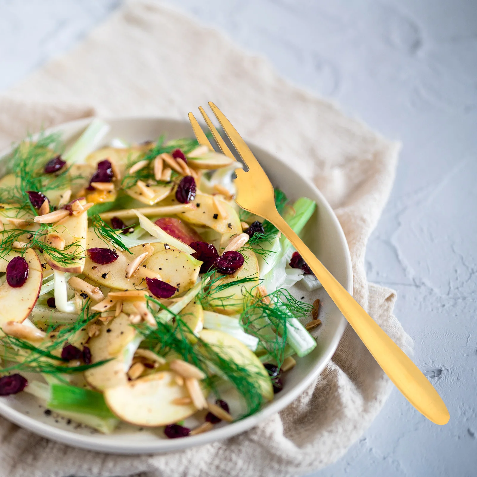 

4Pcs Dessert Forks Stainless Steel Fruit Forks Three Tine for Cakes Meatballs Snacks Appetizers Party Tableware Kitchen Gadgets