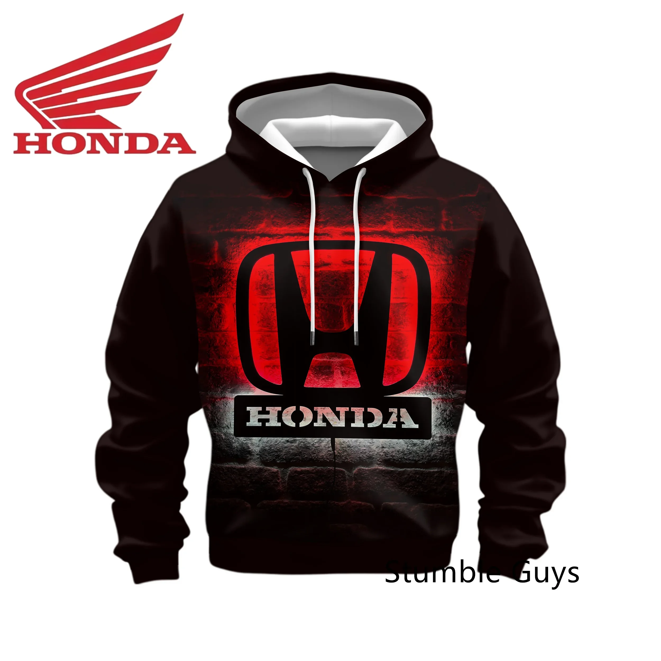 Outdoor Sports Spring Autumn Men's Honda Hoodie Long Sleeve Sweatshirt Racing Suit Motorcycle Casual Fashion