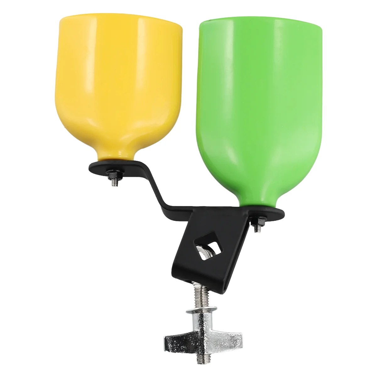 Campana a doppia campana campana musicale campana ad alta risonanza a basso suono tamburo a percussione accessori per parti di strumenti verde + giallo