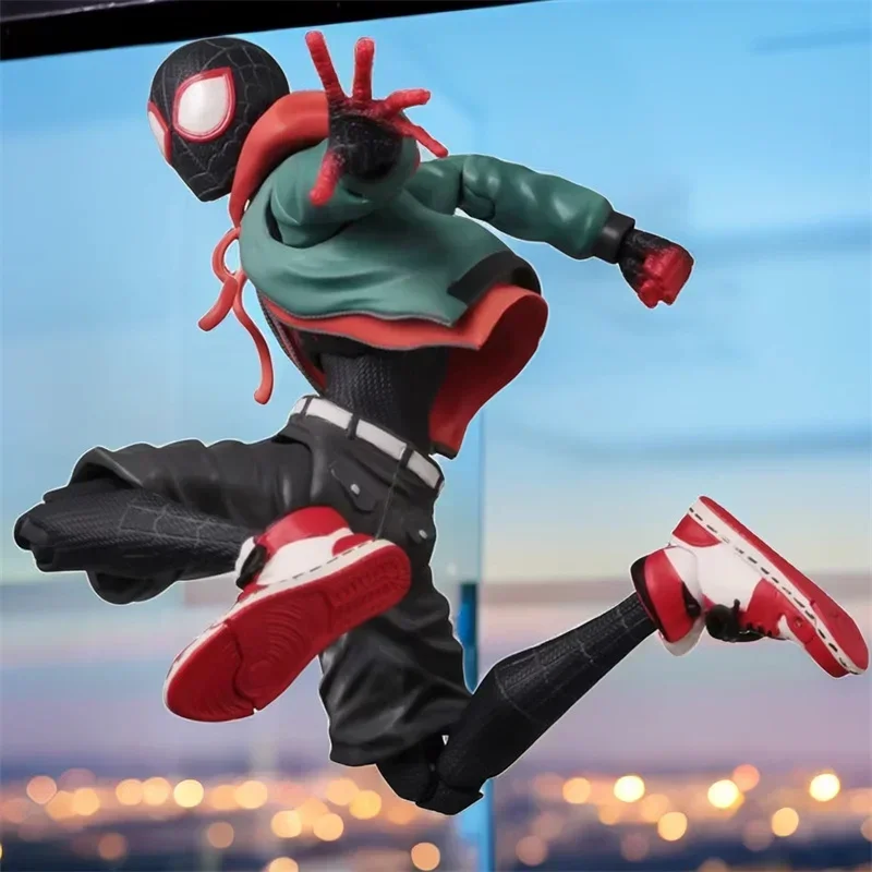 2024 Marvel Spiderman Gwen Peter Action Figure Anime Spider-Verse Collection Sentinel Miles Morales Figures Birthday Toys Gifts