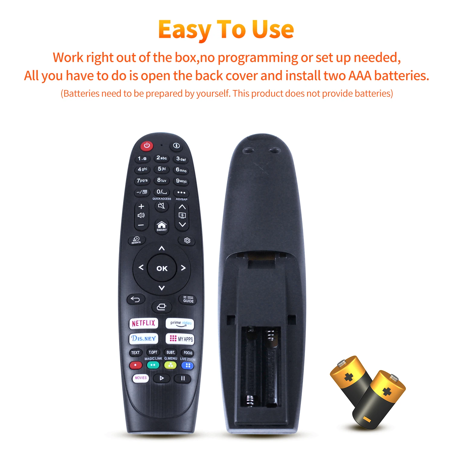 Universal 1818A Remote Replacement Control For LG and Samsung Series TVs (NO VOICE NO POINTER Function)