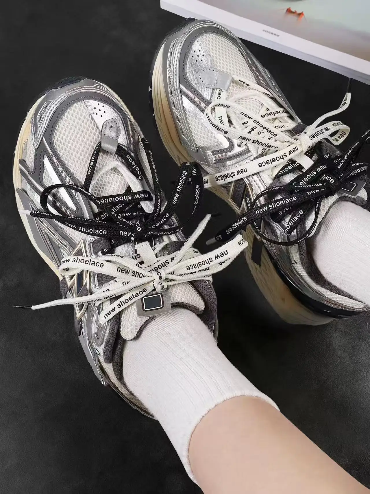 Printed Letter Shoelaces Trendy Casual Shoe Laces for Sneakers Four Color Options Fashion Accessory for Footwear Customization