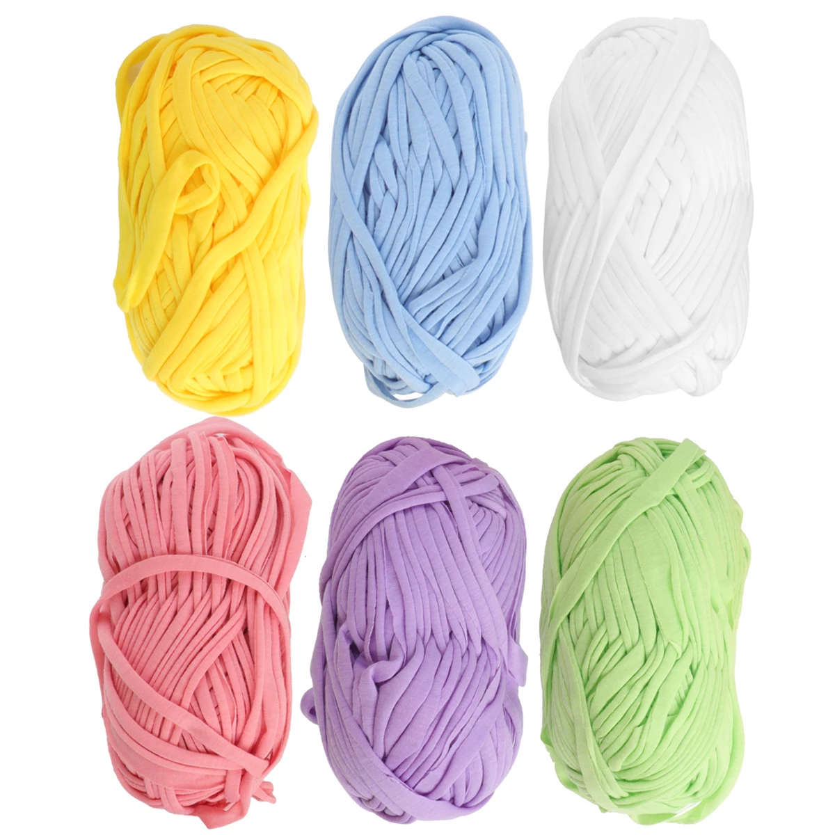 

6pcs Skeins Chunky Knitting Yarn Woolen Woven Cloth Line Premium Material Durable Anti Pilling Warm Autumn Winter Scarfs Hats