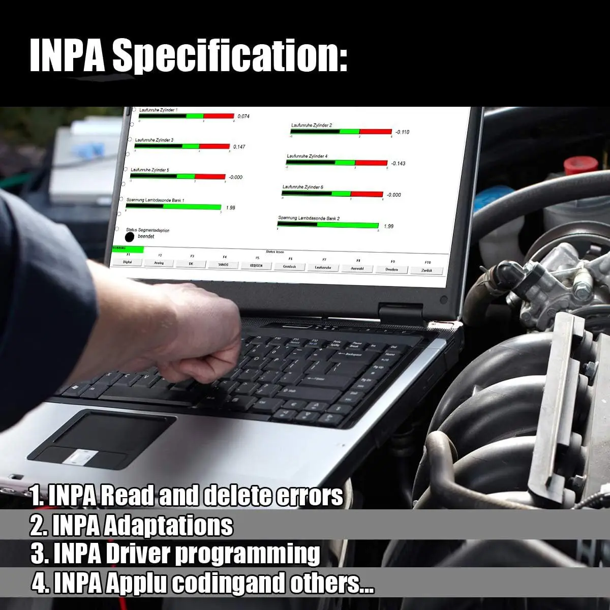 INPA K+CAN K+DCAN Automotive Diagnostic Scanner Tool Cable with Switch OBD2 USB Interface for BMW Diagnostic Tools