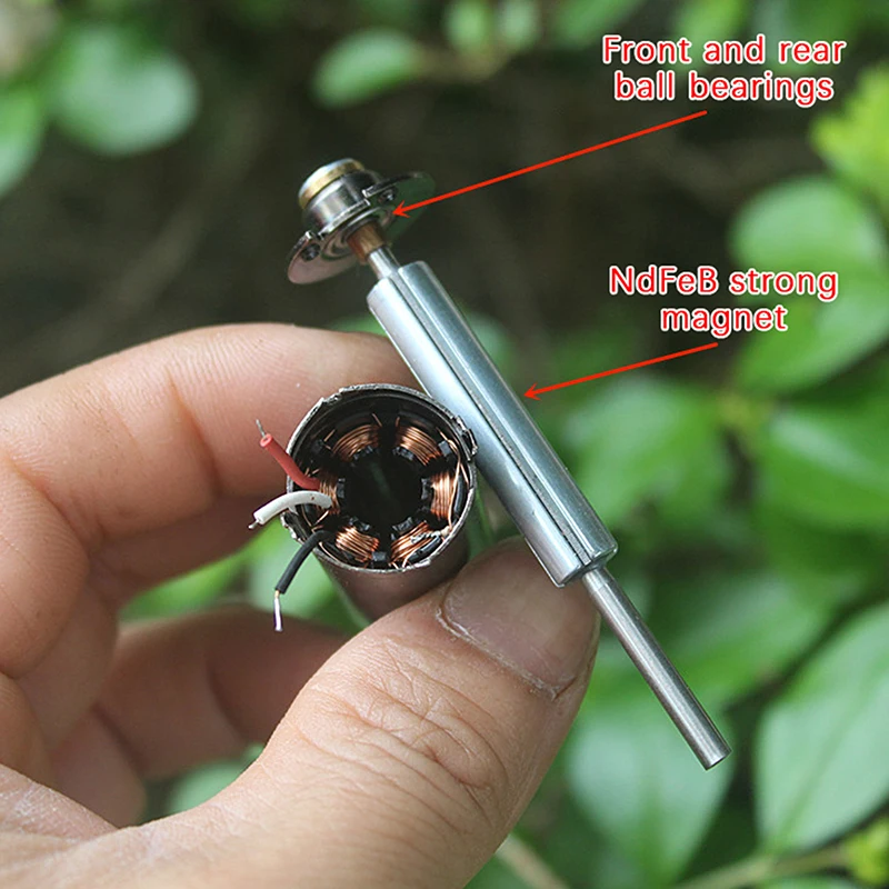 1Pc 17mm Diameter Inner Rotor Brushless Motor Dual Ball Bearing DC12V-24V 10450RPM Neodymium Iron Boron Strong Magnetic Motor