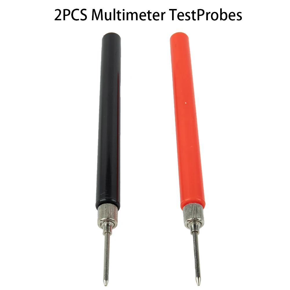 2PCS 128mm Multimeter Spring Test Probe Tip Test Probe Heads Nickel Plating Stainless Steel Test Leads Test Needle Accessories