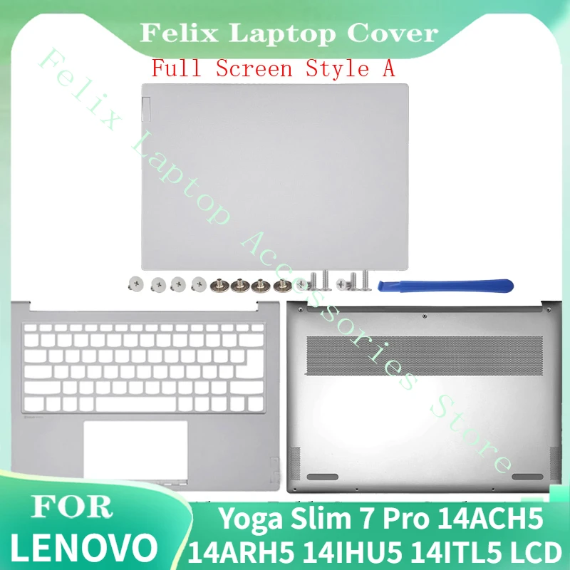 

Notebook Parts For Lenovo Yoga Slim 7 Pro 14ACH5 14ARH5 14IHU5 14ITL5 LCD Back Cover Bezel Upper Case Bottom Case Replace HS450