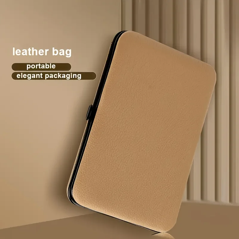 16pcs luxury stainless steel nail and foot repair kit, professional nail clippers, scissors and beauty tools with portable box