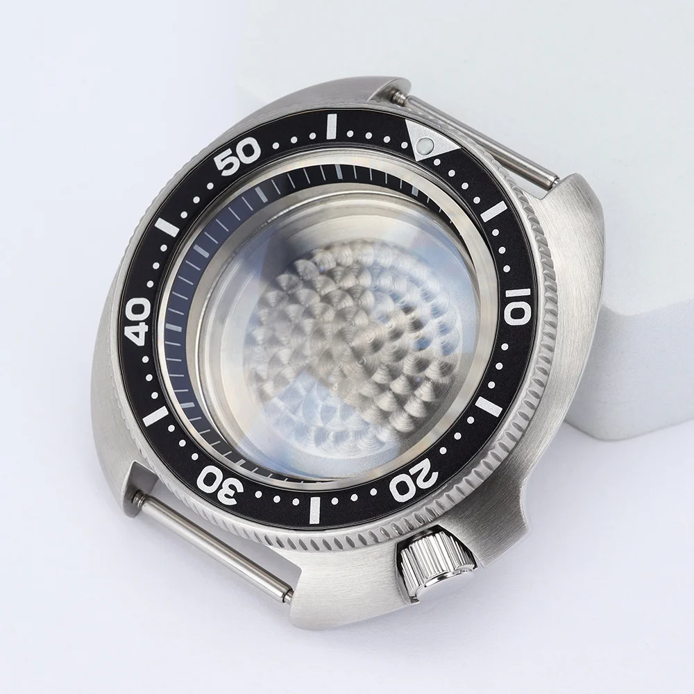44mm Luxury Watch Case Sapphire glass For NH35 NH36 NH34/38 Movement 28.5mm Dial With Chapter Ring Watch accessories Mod skx6105