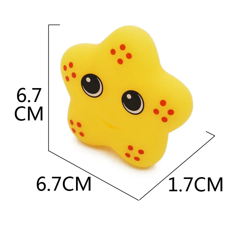 Cartoon Bath Toy Marine Animal Bathroom Water Spray Starfish Toy Turtle Bath Toys Toddler