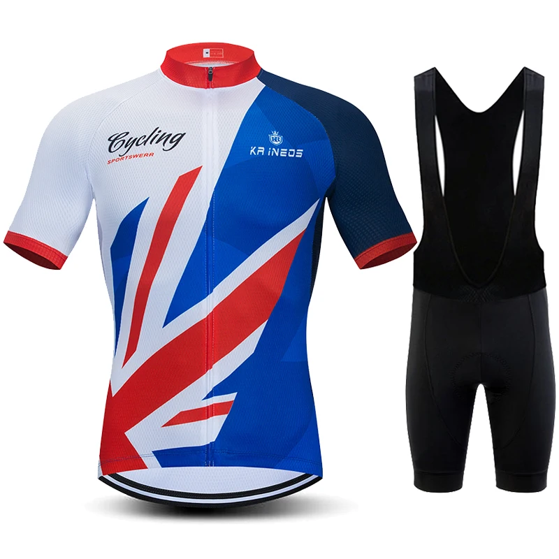 Short sleeve Cycling Clothing, Breathable summer jersey, White and red sportswear