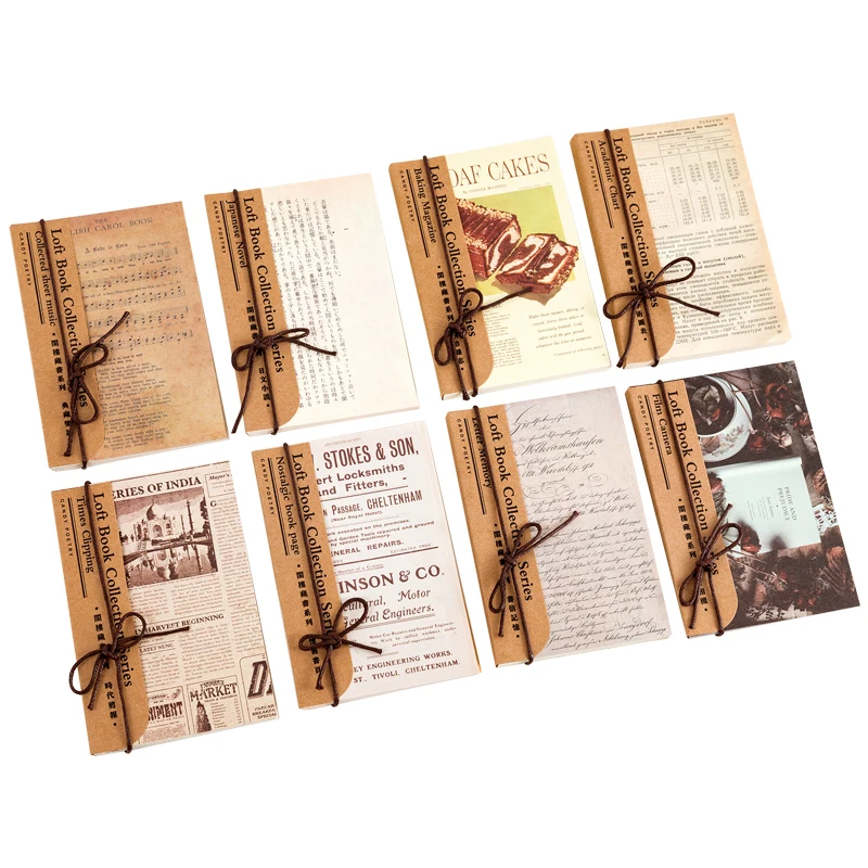 60Sheets Vintage Paper Scrapbooking Supplies Decorative DIY Photo Album Collage Journalling Creative Stationery Material paper
