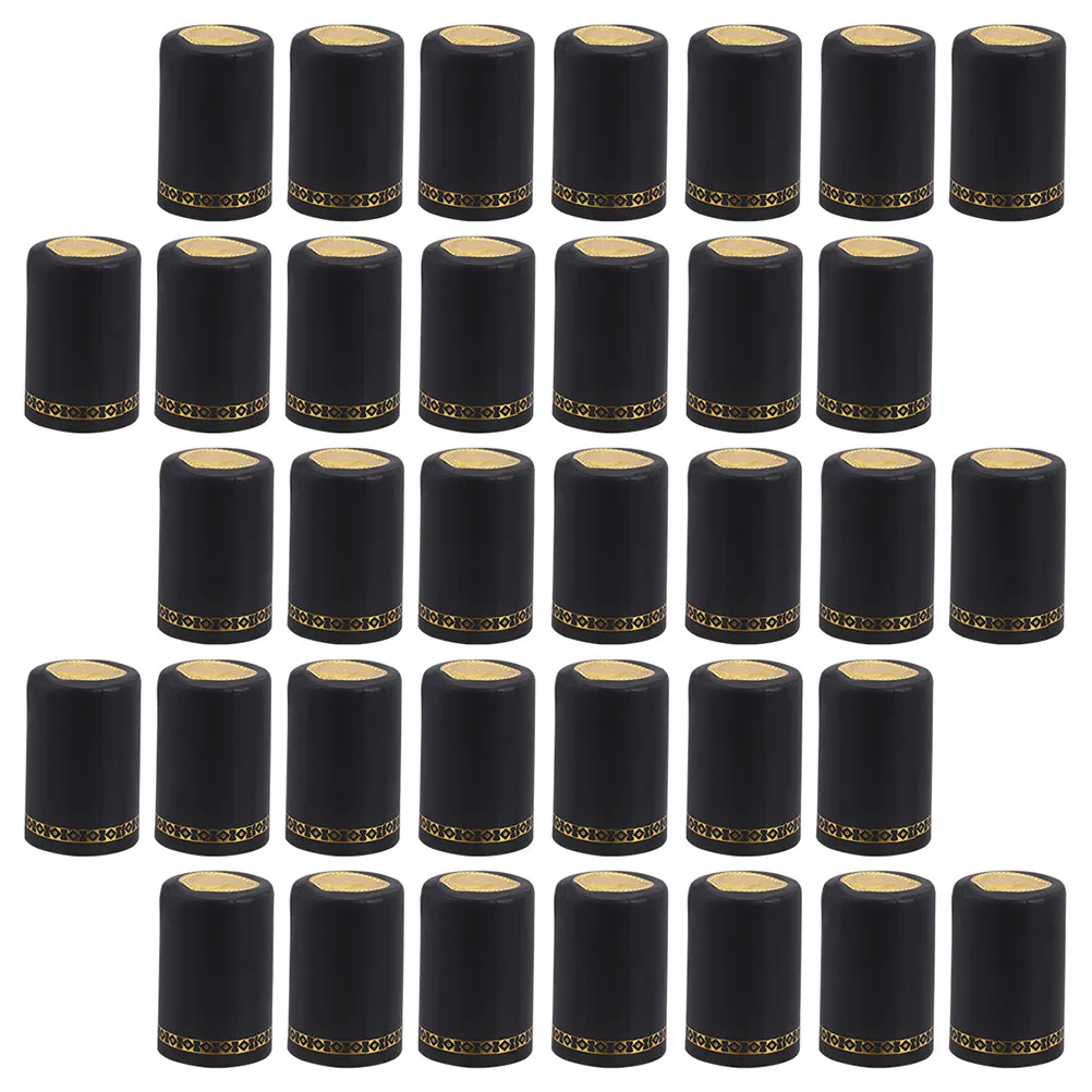 200Pcs Heat Shrink Wine Bottle Caps PVC Premium Sealing Covers for Bar Home Wine Cellar Decor Accessories Fast Heat Blower