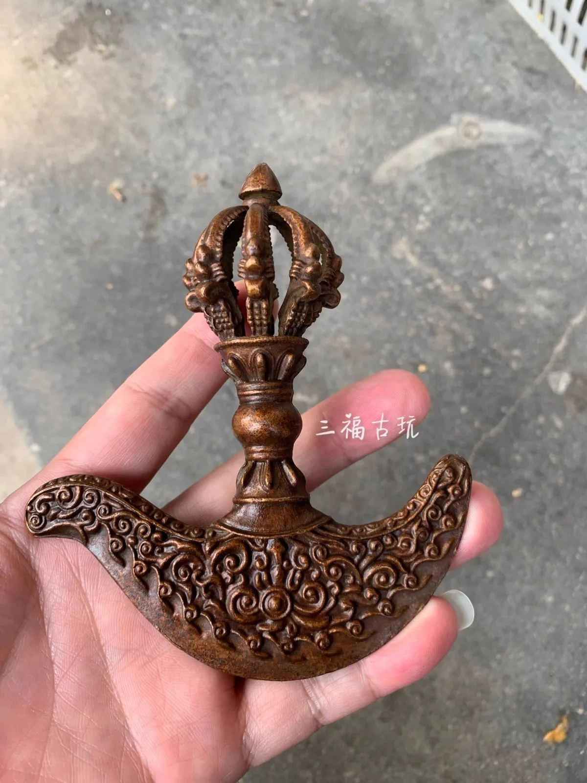 Antique Tibetan Buddhism Dharma Ritual Kartika Knife of The Dakinis