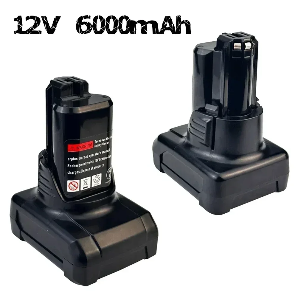 12V 6000 Li-ion Replacement Battery For Bosch BAT420 BAT411 BAT412 BAT413 BAT414 Cordless Power Tools With charger