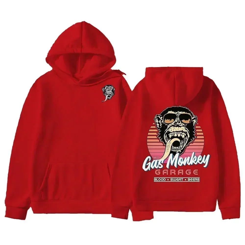 Trending Gas Monkeys Garage Print Long Sleeve Hot Sale Vintage Fashion Men Sweatshirt Unique Classic Streetwear Harajuku Hoody