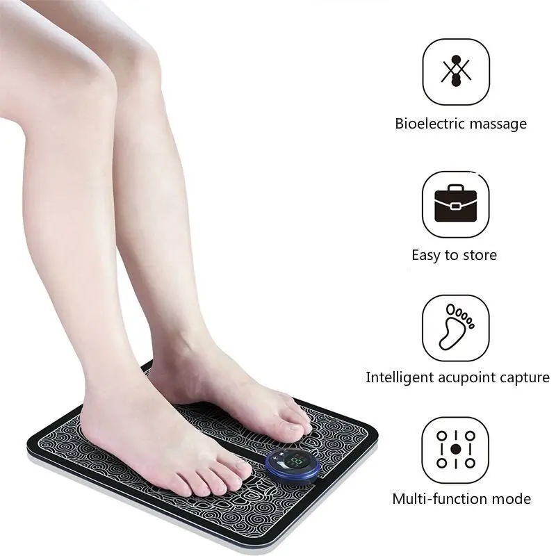 Elektrische Ems Voet Massage Pad Pengurut Kaki Ems Voet Massage Pad Voeten Simulator Patch Stimulator Massager