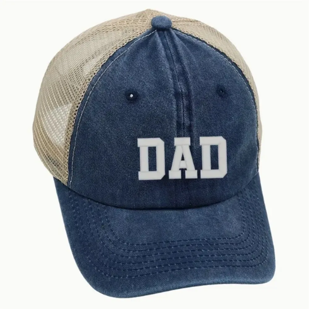 Czapki z daszkiem Mesh DAD MOM, daszki, czapki hip-hopowe dla rodziców, haftowane czapki baseballowe, oddychające, regulowane, sprane, postarzane, wyblakłe czapki