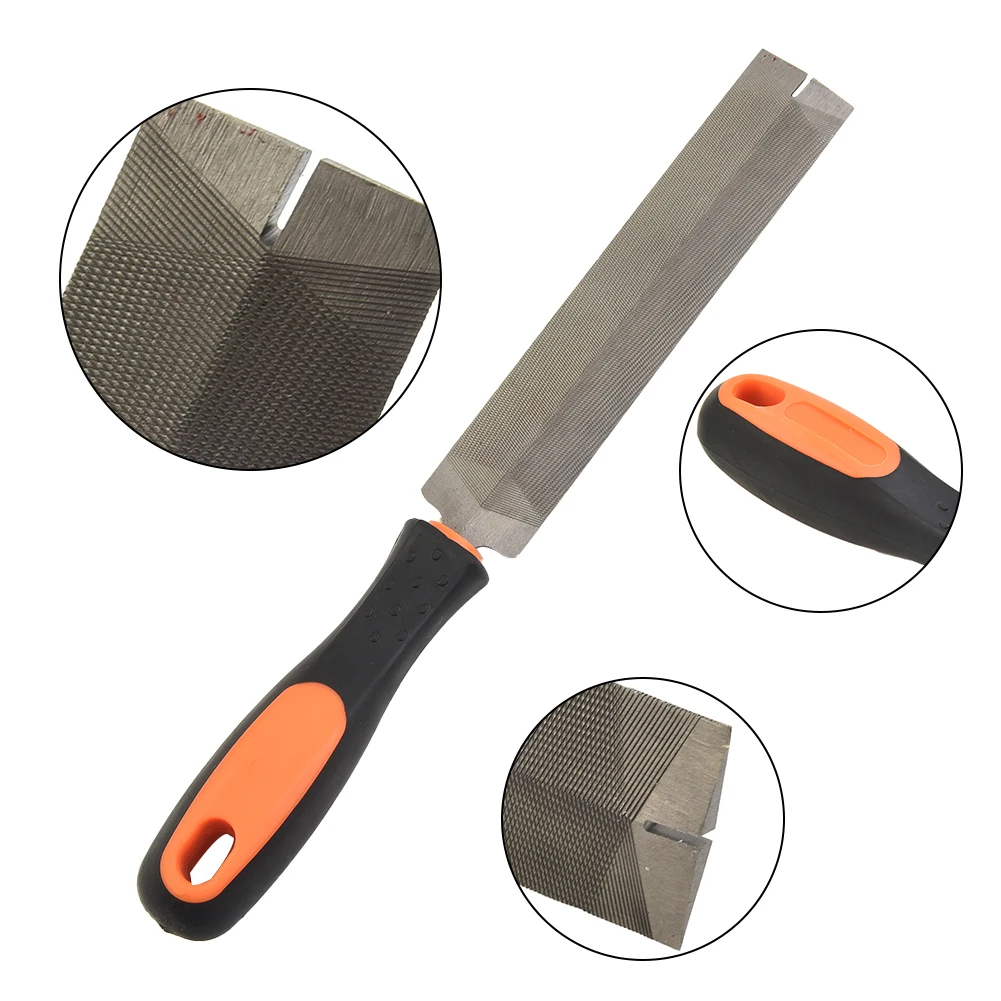 1 X Diamond-Shaped File Top Hand Tools Saw File Hand Saw For Sharpening And Straightening Wood Rasp File High Quality