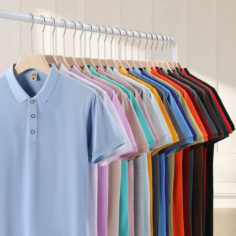 Summer Loose Polo Shirt Men's Short Sleeve Sports Casual Top Breathable Daily Streetwear Polo Shirts for Men Women 26 Colors