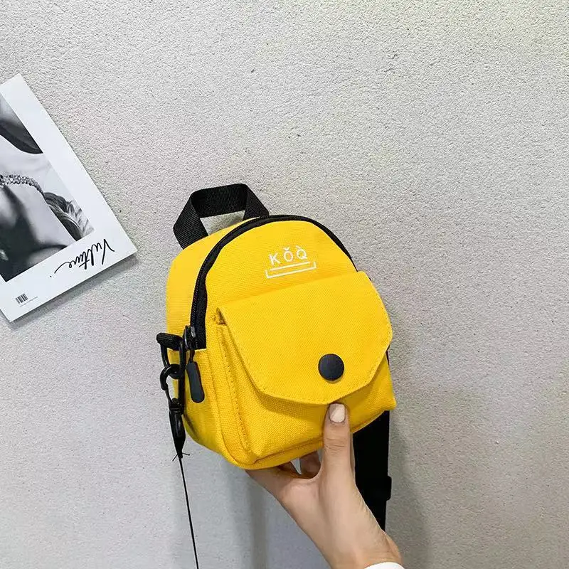 Mini Messenger Bag Women Cute Canvas Small Bag Harajuku Crossbody Bag Wild Student Girl Phone Key Shoulder Bag Female