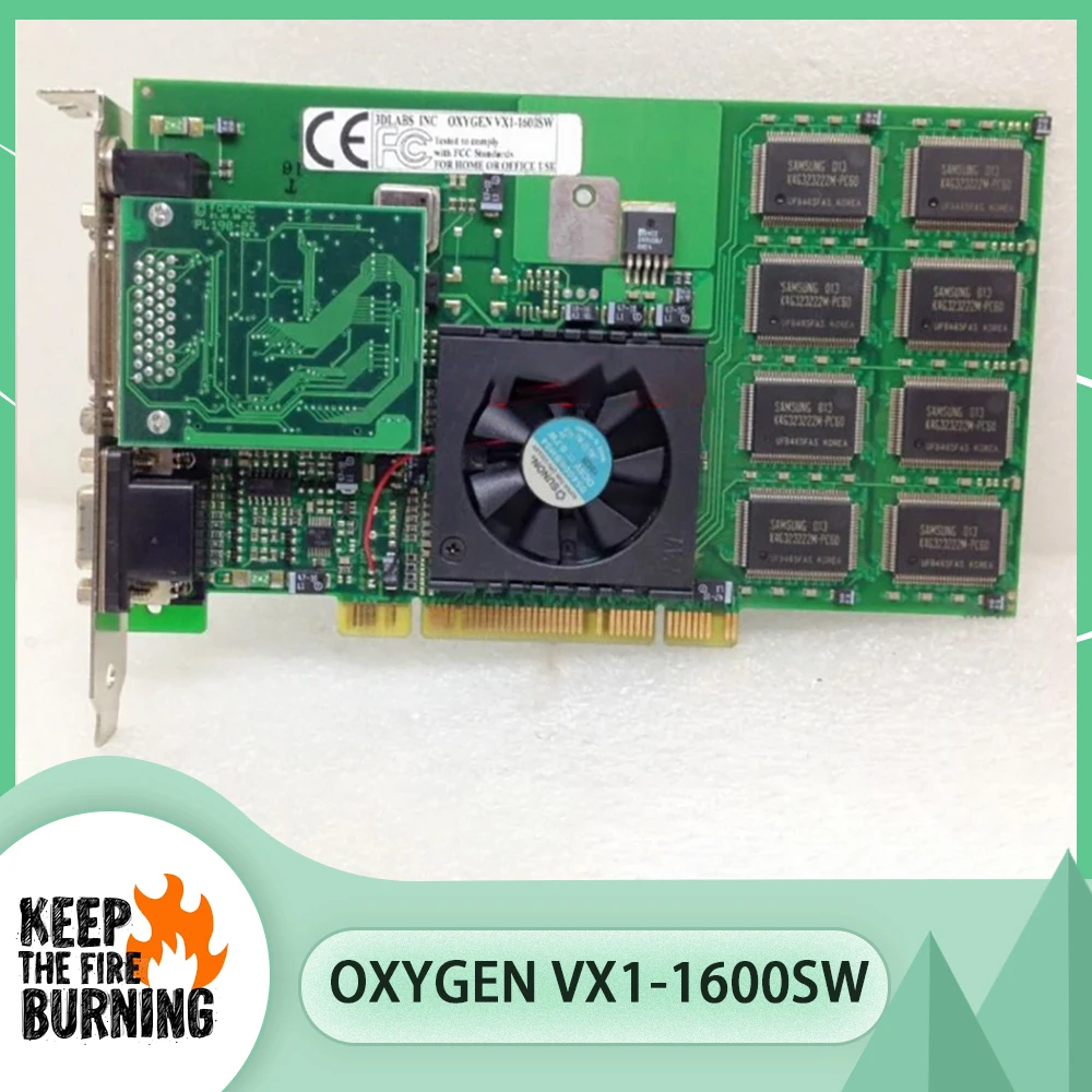 3DLABS OXYGEN VX1-1600SW For Industrial Me-dical Video Data Collection Card