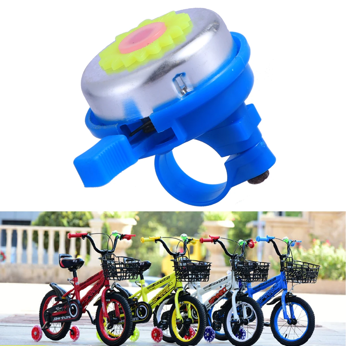 

Cute Kids Bike Bell Children Bells Horn Cycling Handlebar Universal Scooters Lady Loud Clear Easy Attach Strong