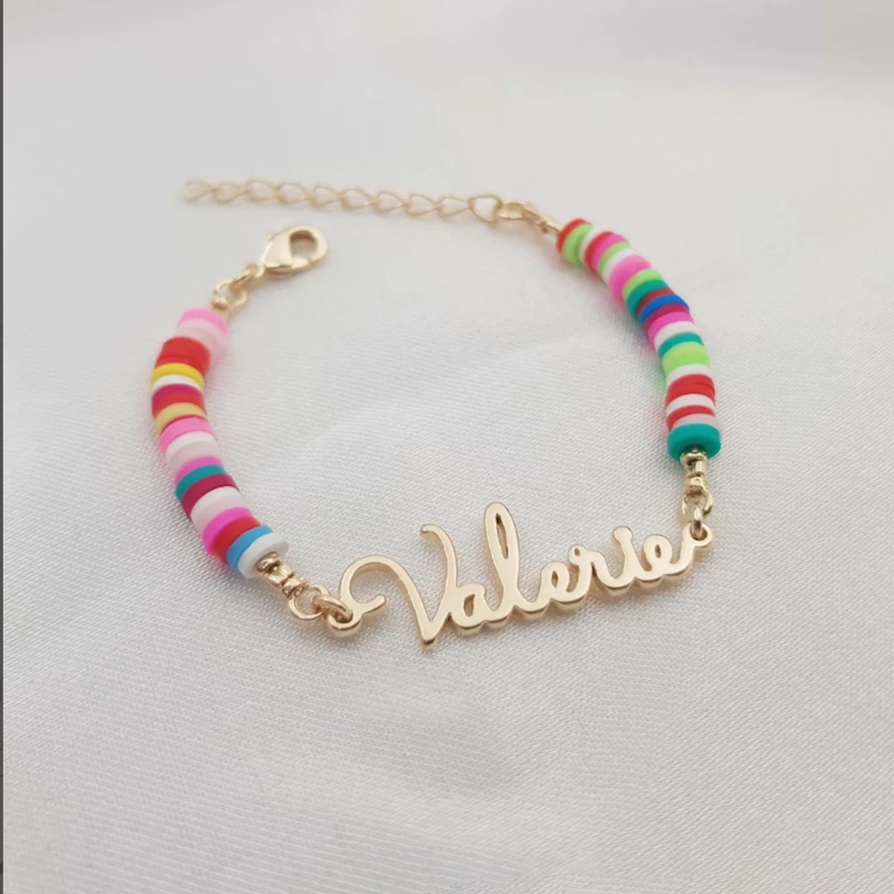 

Girl Name Bracelet · Girl Bracelet · Baby Bracelet, Personality, Rainbow Bracelet