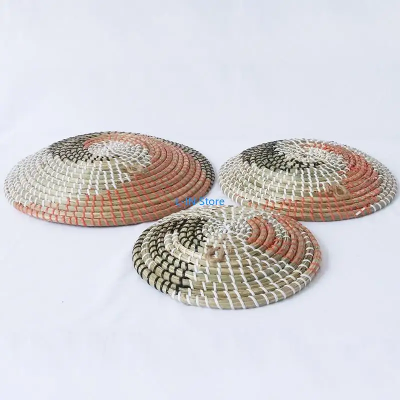 

3pcs бохо сплетенная настенная корзина декор ручной море