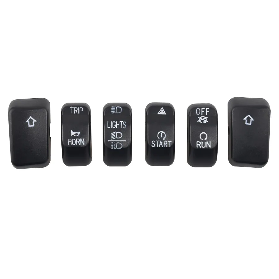 Motorcycle Hand Control Switch Cap Kit Switch Housing Button Cover For Harley Dyna 12-17 Softail 11-15 Sportster XL 883 1200 14+