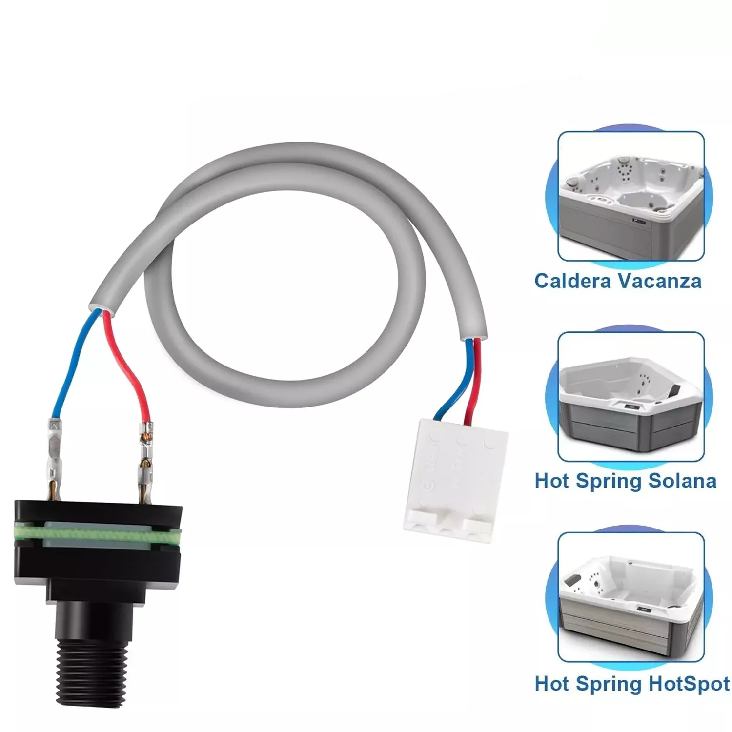 73995 Pressure Switch Fit for Caldera Vacanza, for Hot Spring Hotspot & Solana(2006-current), with 1/8” MPT Standard Threads