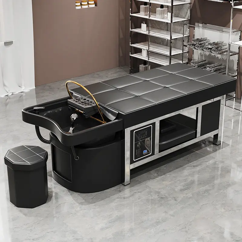 Ergonomic Shampoo Bed Barber Wash Elegant Luxury Designer Shampoo Bed Modern Myjnia Fryzjerska Spa Z Fotelem Barber Furniture